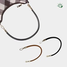 가방 손잡이 교체 숏 핸들 스트랩 가죽 가방끈 핸드백 수선 부자재, 블랙 40cm