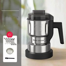 깨가는기계 믹서기 분말 습식 곡물 마늘 믹서 콩가는기계, 500ml + 필터 스크린 + 예비 칼날 3개, 기본 색상