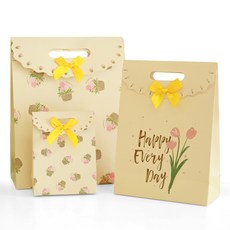 그린나무(GRNM) 로맨틱블룸 선물 포장 튼튼한 사각 박스 쇼핑백 구디백 [6매입/12매입], 멀티바스켓, 6개입