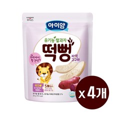일동후디스 아이얌 유기농 쌀과자 떡뻥, 고구마맛, 30g, 4개