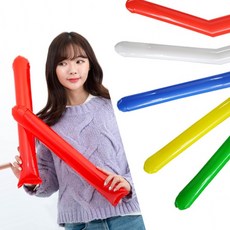 막대풍선국산 응원도구 체육대회 운동회, 1개, 레드