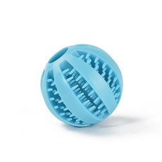 狗狗玩具球 橘色耐咬潔牙玩具, 淡藍, 1個