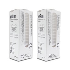 브라운 써모스캔 프로브 커버 LF20/귀체온계 렌즈필터, 2개