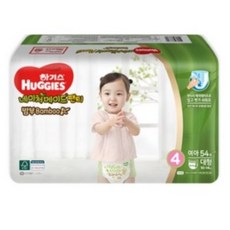 하기스 네이처메이드 밤부 팬티형 기저귀 여아용 대형 4단계 (10~14kg), 300매
