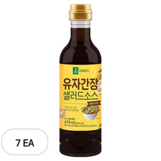 이엔푸드 유자 간장 샐러드 드레싱 과일소스, 7개, 470ml