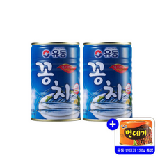 유동 꽁치 x+사은품 고등어조림 통조림, 2개, 400g