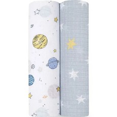 Aden & Anais 多功能包巾2入組，竹纖維/100％棉材質，112cm*112cm，多款可選，寶寶舒適包覆