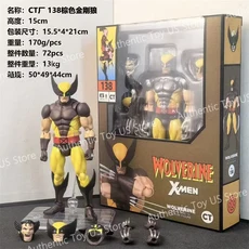재고 있음 Ct Toys 울버린 마펙스 096 피규어 138 브라운 코믹 버전 X-멘 애니메이션 액션 모델 맞춤형 선, 02 Wolverine 138, 170g, 1