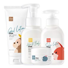 케이맘 베이비 처음 헤어 앤 바디워시 290ml + 보습 로션 225ml + 크림 50ml + 젤로션 160ml 스킨 케어 풀세트, 1세트