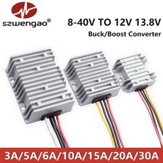 DC 8-40V ~ 12V 전력 변환기 3A 10A 부스트 벅 레귤레이터 자동차 용 안정기 공급 모듈, 03 30A, 01 DC8-40V, 01 DC13.8V
