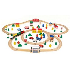 원목 기차놀이 100PCS+지알트레이딩Shop, 빠른배송