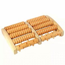 발바닥 마사지기 나무 못 롤러형 보강 홈 기기 경혈 볼