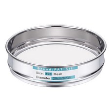 PATIKIL 120 메쉬0.125mm 실험실 체 7.920cm 직경의 체 스크린 304 스테인리스 스틸 와이어 천 미세 메쉬 체 산업용 가정용 흙 체 스크린 해시, 190 Mesh(0.08mm)/7.9"