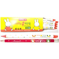 (동아)미피 슬림색연필 1타(12개)미피 2mm색연필(채점용), 슬림색연필 1타(12개)-빨강