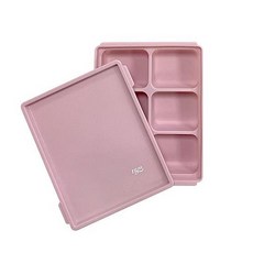 韓國 TGM 白金矽膠 副食品分裝盒 嬰兒食品冰磚盒, 薰衣草紫★6格/45ml, 1個