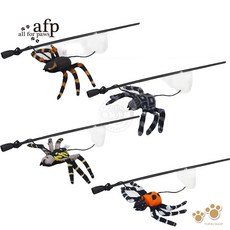 afp 天性系列 魔蛛逗貓棒/飛鳥魔杖逗貓棒 逗貓棒 貓咪玩具 互動玩具 追逐玩具, 1個, AFP天性系列-魔蛛逗貓棒(隨機)