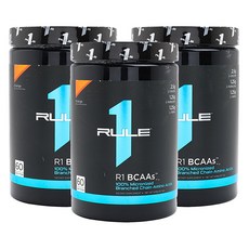 RULE1 BCAAs支鏈胺基酸粉 柳橙口味, 3個, 444克