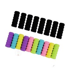 MN 펜그립 연필그립, 8p 블랙