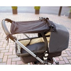 JoJo Maman BeBe 嬰兒推車專用純棉遮陽布 純黑, 1個