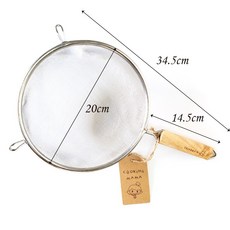 《糖軒町》三箭牌 木柄雙耳濾網 12CM 16CM 20CM, 1個