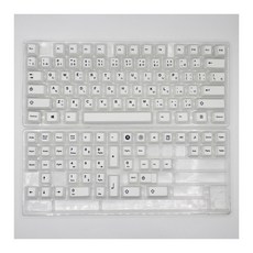 125 MX 스위치 미니멀리스트 흰색 기계식 키보드 체리 프로파일 승화 PBT 맞춤, Only Keycaps, ese Keycaps