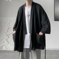 두루마기 가디건 퓨전 블랙 남자 자켓 저고리 연극 전통 남성 도포 한복