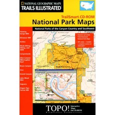 National Geographic TrailSmart National Parks Canyon Country 미국 지형 지도 CD-ROM (윈도우), National GeoGRAPHIC 그래픽 TrailS