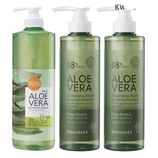 알로에 대용량 클렌징폼 500ml 2개+수딩젤 1000ml, 2개