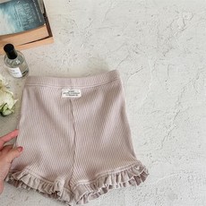 女童韓版夏季打底短褲 荷葉邊可愛設計
