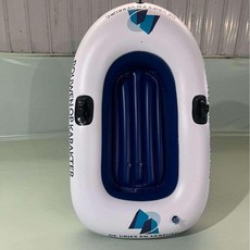 리온 고무보트 튜브 카약 바다 에어 레저 수상 미니, 싱글 화이트 보트+노