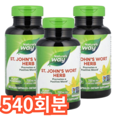 Nature's Way 세인트 존스 워트 허브 캡슐, 540회분, 1개