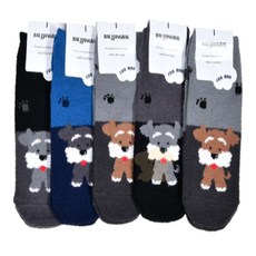 루피네상점 여자겨울양말 강아지 신사 수면 스니커즈 양말