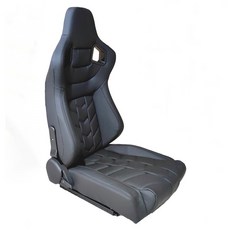 汽車改裝安全座椅 通用單調雙滑可調節賽車遊戲模擬器 賽車椅 汽車座椅 模擬器座椅 改裝賽車座椅 汽車賽車椅, 1個, 平坐墊.加寬40滑軌