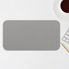 누심비 마우스 가죽 패드 장패드 데스크매트 테이블, 1개, 그레이