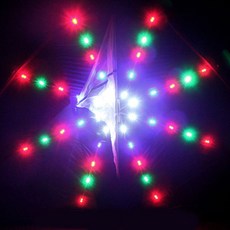 夜光UFO飛碟造型風箏，大型LED濰坊風箏，新款微風易飛，親子遊戲首選, 2平宇宙80頭燈（不含線輪）, 1個