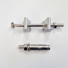 매쉬휀스 부속품 삼부앙카 연결볼트 너트 매쉬밴드 철망 휀스 기둥 대문 울타리, 연결볼트너트(1개)