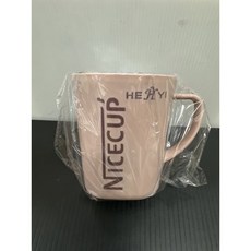 HEYIYI NICE CUP 漱口杯 馬克杯 塑膠杯 輕巧杯, 粉, 1個