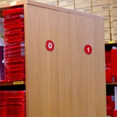 초이 번호판 입체형볼록은색숫자스티커호실안내판, 빨강