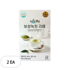 녹차수도보성 보성녹차라떼 분말, 16g, 12개입, 2개