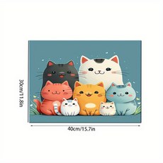 VIKAMA 규조토 고양이 음식 매트 식사 부드러운 미끄럼 방지 얼룩 쓰레기 저녁 그릇 홈 인테리어, 60X90CM(2X3FT, Z-CW-20