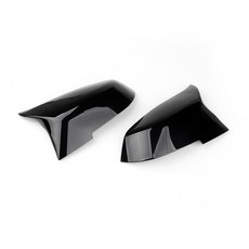 亮黑後視鏡蓋 適用於BMW F20 F21 F22 F30 F32 F36 X1 F87, 1個