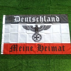 Fahne Flagge Deutsches Reich Meine Heimat Reichsadler-양면 인쇄 배너 중에서 가능한 다양한 크기, 08 4X6FT-120X180CM, 02 2 Grommets and cover