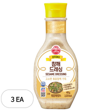 오뚜기 참깨 드레싱, 495g, 3개
