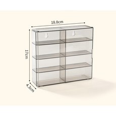 미니카 정리대 수납 진열장 수납장 자동차 장난감정리함 정리대 장식장, 8개 주차공간(벽면부착-드릴링)-회색