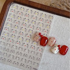 고양이수염 네일스티커 여름네일아트, S-194/고양이수염 네일스티커, 1개