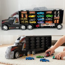 패스트레인 뉴블랙 트럭 미니카 캐리어 블랙 혼합세트 27종, 1개, 블랙 혼합