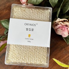 OKYAIOS 벌집꿀 벌꿀 밀랍꿀, 6개, 500g