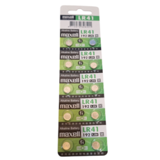 maxell LR41 鈕扣電池 1.5V 鹼性電池 計算器 手錶 玩具 電池, 1個, 1個裝