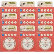 [피지엘] 구강 청결티슈 비앤비 구강멸균티슈 개별포장 30매, 60g, 9개
