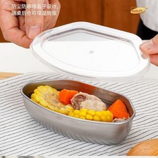 優選 扇形蒸盤不鏽鋼家用加厚蒸鍋蒸格蒸碗蒸飯 副廠商品, 1個, 抗菌抑菌/廚房好物 ,清倉 :買3送3 3盒+3個塑料pp蓋